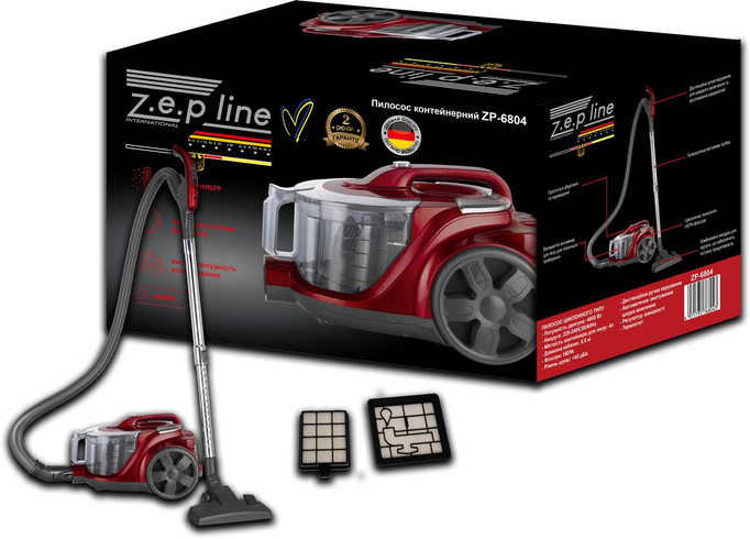 Пилосос контейнерний 4л Zepline ZP-6805 бузковий