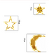 Гірлянда світлодіодна штора Зірка та місяць 2.5 метра 138LED 12 зірок 220В
