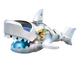 Музична іграшка акула (їздить, шестерні, рухомі частини, звук, світло) S-2А Сіра