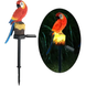 Ліхтар садовий SOLAR PARROT / Світильник для саду Папуга на сонячній батареї
