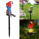 Ліхтар садовий SOLAR PARROT / Світильник для саду Папуга на сонячній батареї