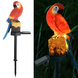 Ліхтар садовий SOLAR PARROT / Світильник для саду Папуга на сонячній батареї