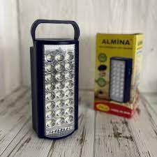 Фонарь кемпинговый переносной аварийное освещение с функцией Power bank ALFARID (Almina) DL-2424 24 LED, аккумуляторная лампа 6V 3Ah