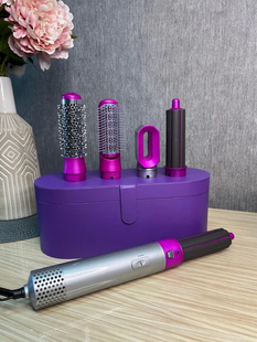 Стайлер + Коробка 5в1 HAIR BRUSH Styler для различных типов волос с функциями придания объема, выпрямления, укладки Фиолетовый