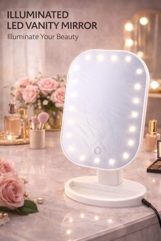 Зеркало для макияжа с LED подсветкой Cosmetie Mirror HH071 20LED