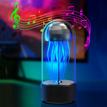 Портативная колонка Bluetooth Медуза с функцией ночника A-Plus на 7 режимов света, объемный звук 360°