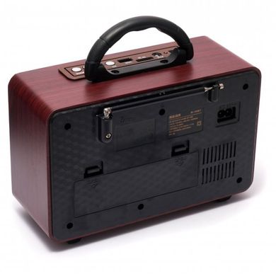 Портативний акумуляторний радіоприймач Meier M-560BT Ретро радіо AM/FM/SW і MP3-плеєр Bluetooth з пультом, Черный