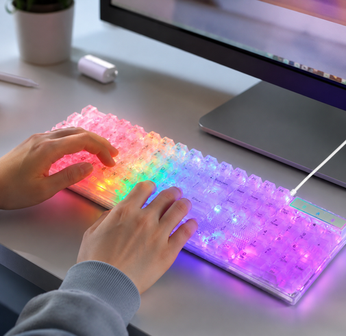Игровая клавиатура с подсветкой RGB 104 К101 / Клавиатура USB / Мембранная клавиатура