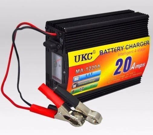 Зарядний пристрій акумулятора UKC Battery Charger 20A MA 1220A black, Черный