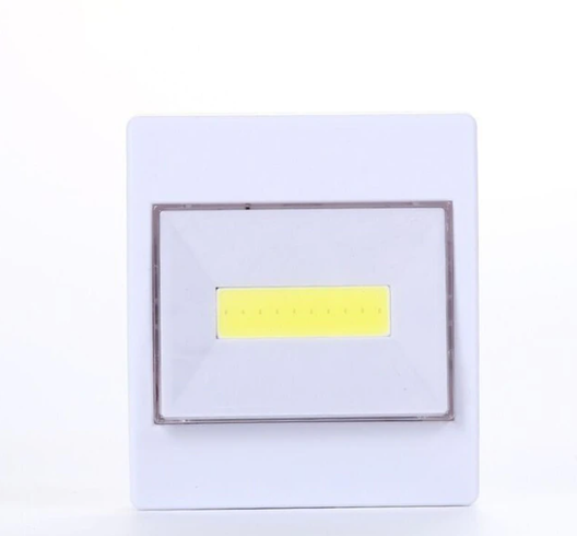 Яркая мини-светодиодная Ночная Лампа COB на магнитах, настенный светильник с переключателем на батарейках