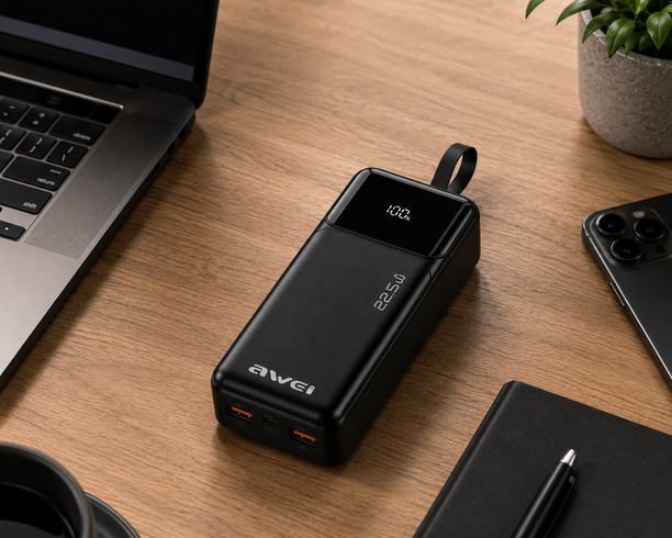 Мобильные зарядные устройства AWEI PA 105 / POWER BANK 22,5W / Пауэрбанк 40000mah