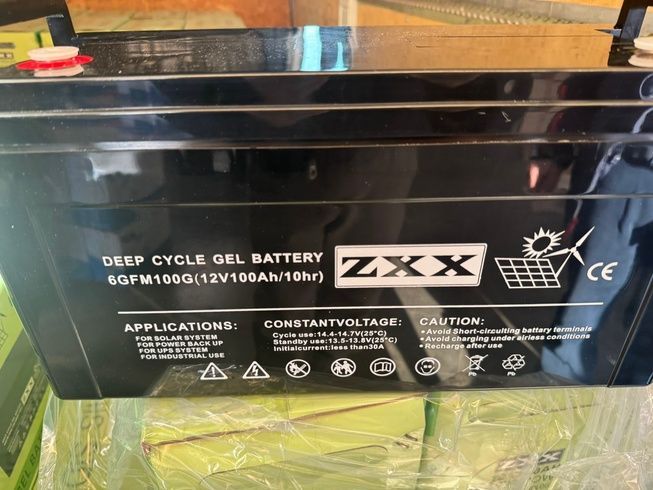 Гелевий акумулятор ZXX 12V 100Ah