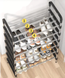 Полка для обуви металл 5 секции Shoe rack, Черный