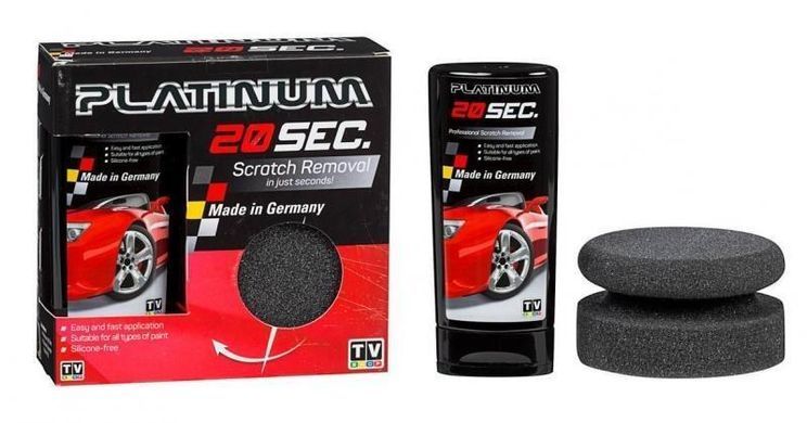 Паста для удаления царапин Platinum 20sec - полировочная паста для авто, ассорти
