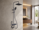 Душ/смеситель Faucet CR-25HT007 многофункциональный с LED ГИДРОЭНЕРГЕТИКОЙ металл / Многофункциональная душевая система для ванной / Душевая система настенная с верхним, ручным и гигиеническим душем