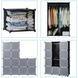 Пластикова складана шафа Storage Cube Cabinet 12 секцій