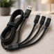 Кабель 3 в 1 для заряджання USB з роз'ємами Type-C, Lightning та Micro USB / Кабель швидка зарядка до 6A 26X-202