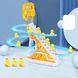 Игровой центр горка-трек с подъемником Small-Duck интерактивная игрушка скользящие утки с музыкой, Жёлтый