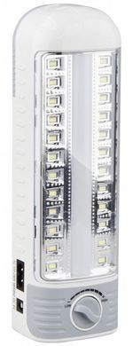 Світлодіодна лампа з акумулятором HG-7737 42 LED з регулюванням яскравості, Білий