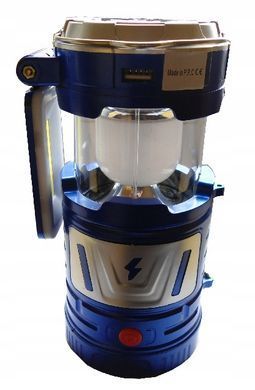 Кемпинговый фонарь на солнечной батарее TJ-288 5+1LED COB, Голубой