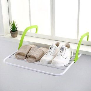 Сушарка для одягу на батарею 5534 см знімна Fold Clothes Shelf зелена