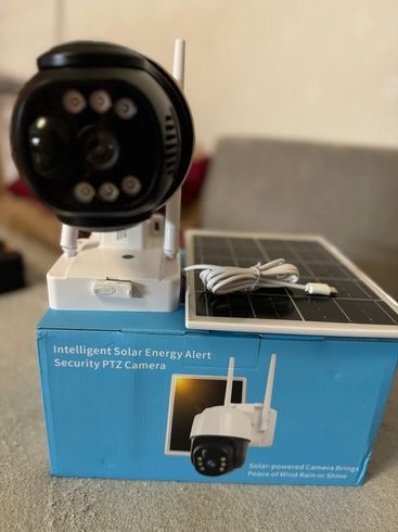 Поворотная погодозащитная солнечная камера безопасности 4G solar cam 1080P