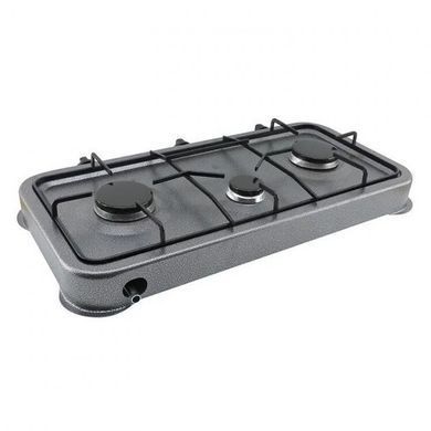 Газовая плита таганок настольная Domotec MS-6603 3 конфорки(7696), Серебристый