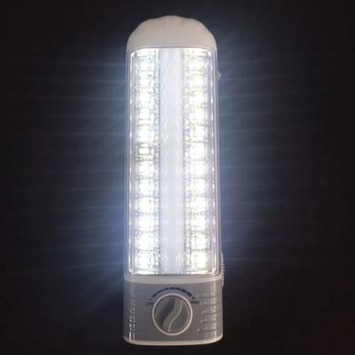 Светодиодная лампа с аккумулятором HG-7737 42 LED с регулировкой яркости, Белый