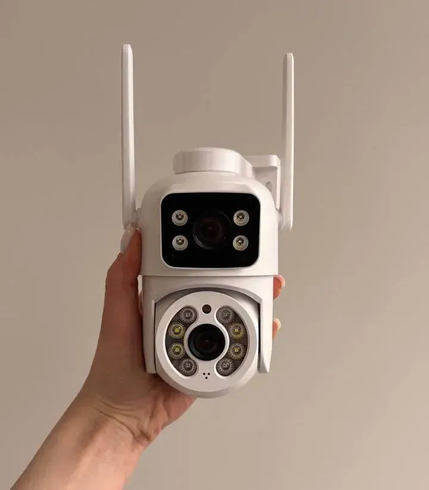 Камера видеонаблюдения 6MP ICESEE поворотная, с двумя объективами A28