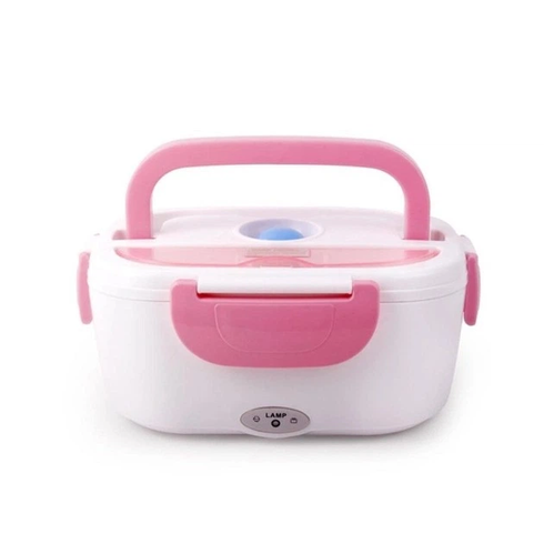 Ланчбокс с подогревом еды 220V, Electric lunch box, ланч-бокс Розовый