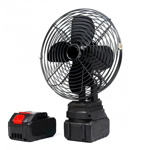 Бездротовий вентилятор з акумулятором 48V / Lithium Electric Fan / Портативний охолоджувач з Li-ion акумулятором