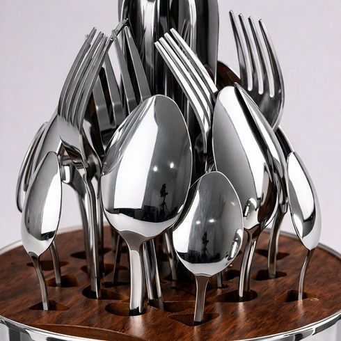 Столовые приборы из нержавеющей стали EGG 24 шт Siver
