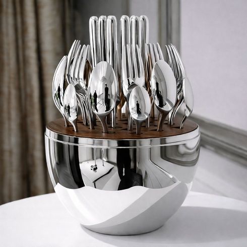 Столовые приборы из нержавеющей стали EGG 24 шт Siver