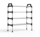 Полка для обуви металл 4 секции Shoe rack, Черный