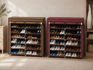Тканевый шкаф для хранения обуви Shoe Cabinet 118х30х120 см