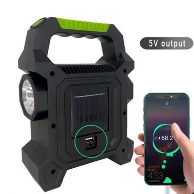 Кемпінговий ліхтар акумуляторний VHG JY-258B з повербанком Multifunctional Portable Lamp Black, Черный