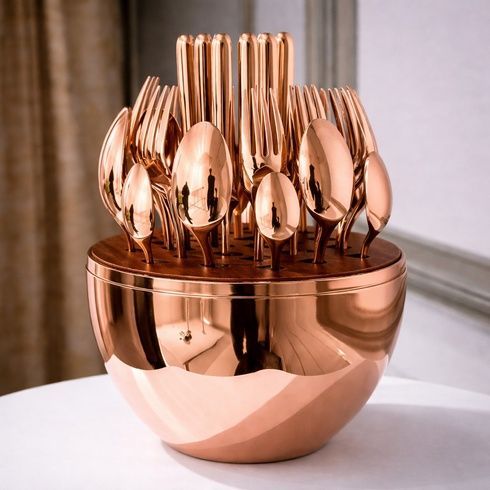 Столовые приборы из нержавеющей стали EGG 24 шт Bronze