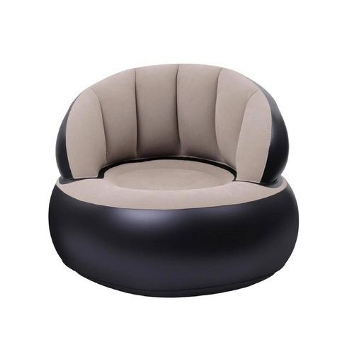 Надувне крісло AIR SOFA / Надувне велюрове крісло 80&times;80&times;67см Бежевий
