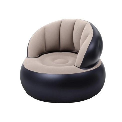 Надувне крісло AIR SOFA / Надувне велюрове крісло 80&times;80&times;67см Бежевий