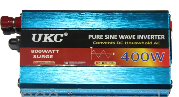 Перетворювач синусоїда UKC AC/DC sine 400W 12V, Блакитний