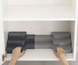 Раздвижной многоуровневый органайзер Extendable Tiered Organizer &ndash; практичное решение для вашей кухни  , Чёрно - белый