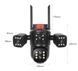 Видеокамера  4G IP66 4G 12mp (JE-190-2)  4 экранные 360-градусные камеры IP-камера четыре объектива