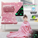 Детский плед-покрывало светящийся в темноте Magic Blanket 150 см * 110 см Серый