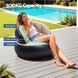Надувне крісло AIR SOFA / Надувне велюрове крісло 80&times;80&times;67см Бежевий