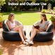 Надувне крісло AIR SOFA / Надувне велюрове крісло 80&times;80&times;67см Бежевий