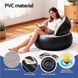 Надувне крісло AIR SOFA / Надувне велюрове крісло 80&times;80&times;67см Бежевий