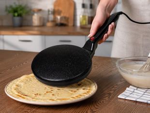 Сковорода для блинов электрическая CREPE MAKER / Антипригарный электрический блин / Погружная электроблинница