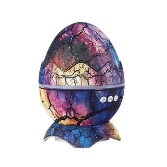 Проектор галактики Яйцо, ночник звёздного неба лазерный, с Bluetooth колонкой, пультом - Радуга