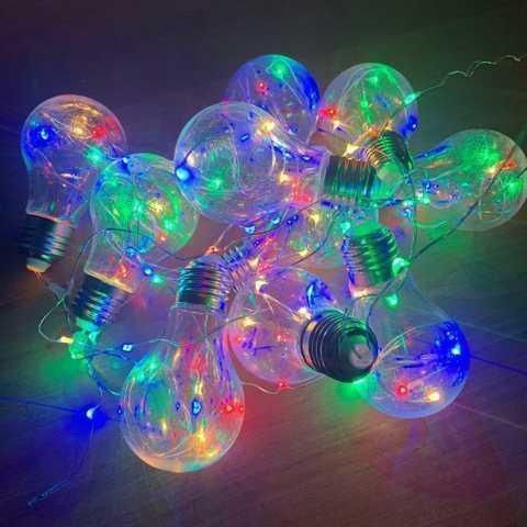 Гирлянда RD-9008 лампа Эдисона 75 LED 3,2 м Микс RGB Теплый белый