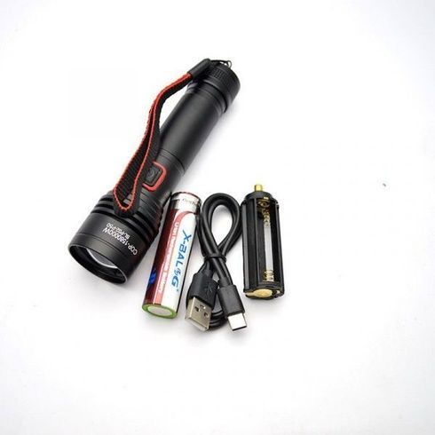 Ліхтар BL-P02-P50, 1x18650, ЗУ Type-C, zoom, Box